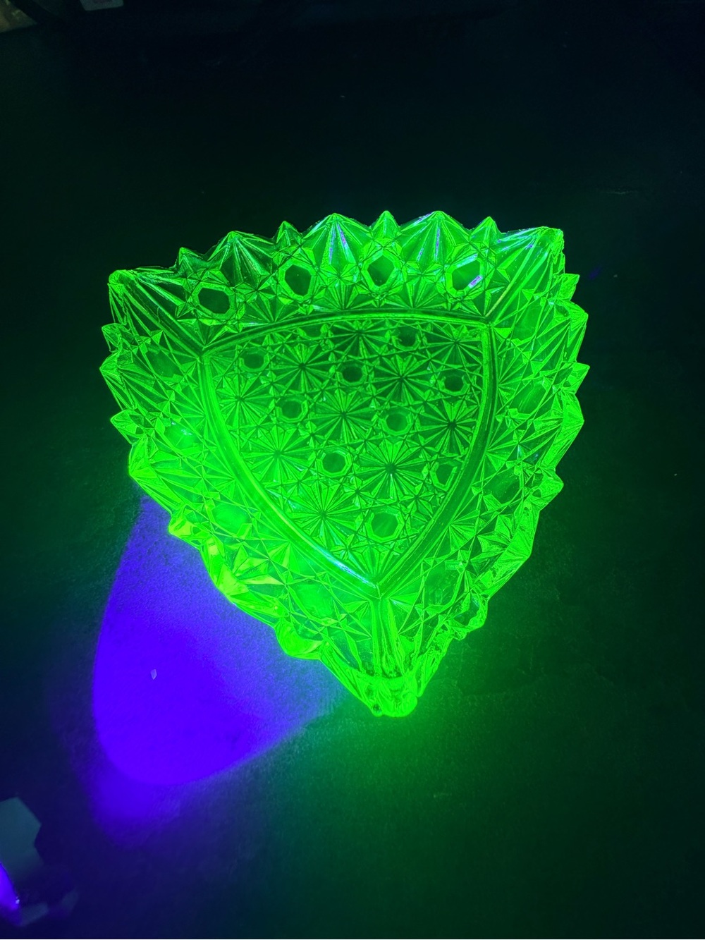 Green Decorative Glass Dish - Home Accents